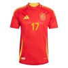 Officiële Voetbalshirt Spanje Williams JR 17 Thuis EK 2024 - Heren